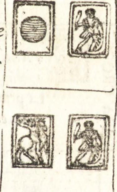 An illustration from Le ingeniose sorti, composte per Francesco Marcolini da Forli : intitulate Giardino di pensieri, 1550, leaf 186