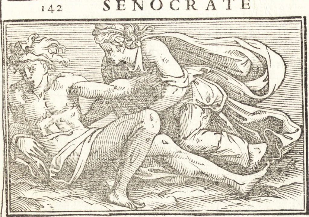 An illustration from Le ingeniose sorti, composte per Francesco Marcolini da Forli : intitulate Giardino di pensieri, 1550, leaf 189