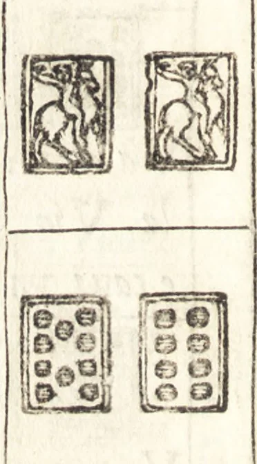 An illustration from Le ingeniose sorti, composte per Francesco Marcolini da Forli : intitulate Giardino di pensieri, 1550, leaf 197