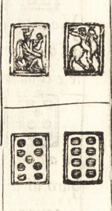 An illustration from Le ingeniose sorti, composte per Francesco Marcolini da Forli : intitulate Giardino di pensieri, 1550, leaf 197