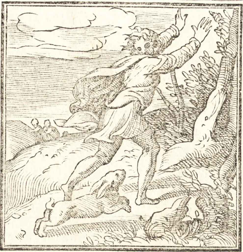 An illustration from Le ingeniose sorti, composte per Francesco Marcolini da Forli : intitulate Giardino di pensieri, 1550, leaf 200