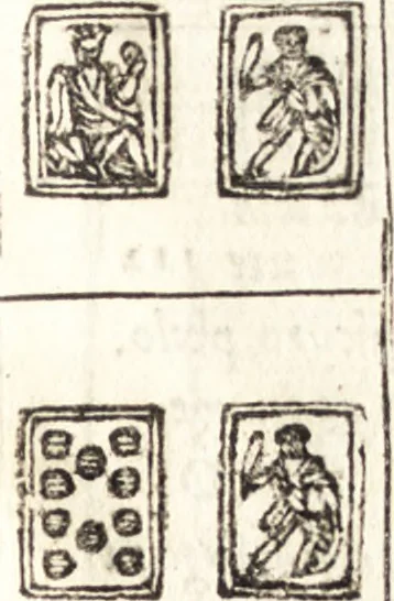 An illustration from Le ingeniose sorti, composte per Francesco Marcolini da Forli : intitulate Giardino di pensieri, 1550, leaf 202