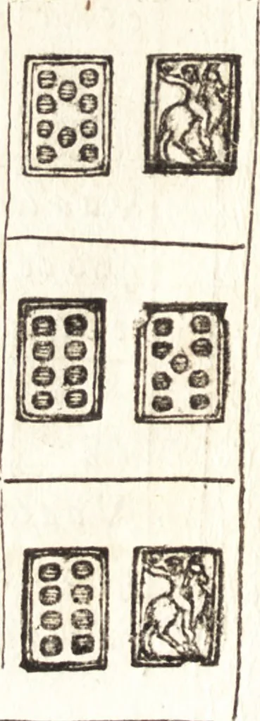 An illustration from Le ingeniose sorti, composte per Francesco Marcolini da Forli : intitulate Giardino di pensieri, 1550, leaf 205