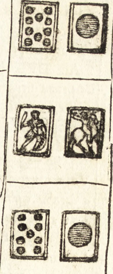 An illustration from Le ingeniose sorti, composte per Francesco Marcolini da Forli : intitulate Giardino di pensieri, 1550, leaf 206