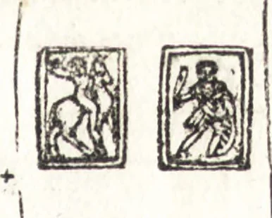 An illustration from Le ingeniose sorti, composte per Francesco Marcolini da Forli : intitulate Giardino di pensieri, 1550, leaf 22
