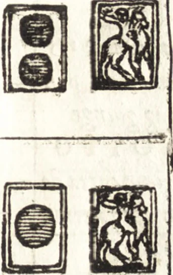 An illustration from Le ingeniose sorti, composte per Francesco Marcolini da Forli : intitulate Giardino di pensieri, 1550, leaf 26