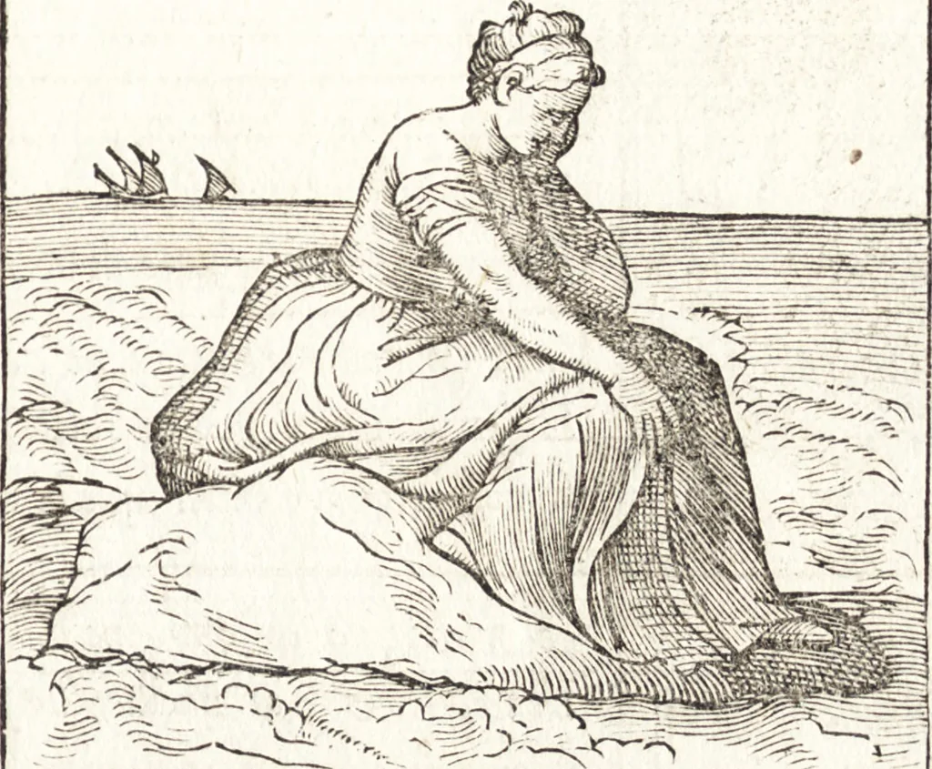 An illustration from Le ingeniose sorti, composte per Francesco Marcolini da Forli : intitulate Giardino di pensieri, 1550, leaf 28