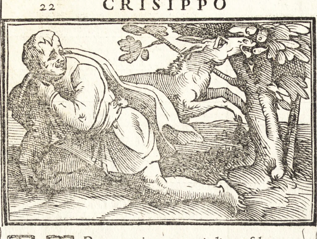 An illustration from Le ingeniose sorti, composte per Francesco Marcolini da Forli : intitulate Giardino di pensieri, 1550, leaf 29