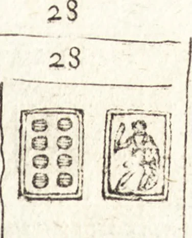 An illustration from Le ingeniose sorti, composte per Francesco Marcolini da Forli : intitulate Giardino di pensieri, 1550, leaf 38
