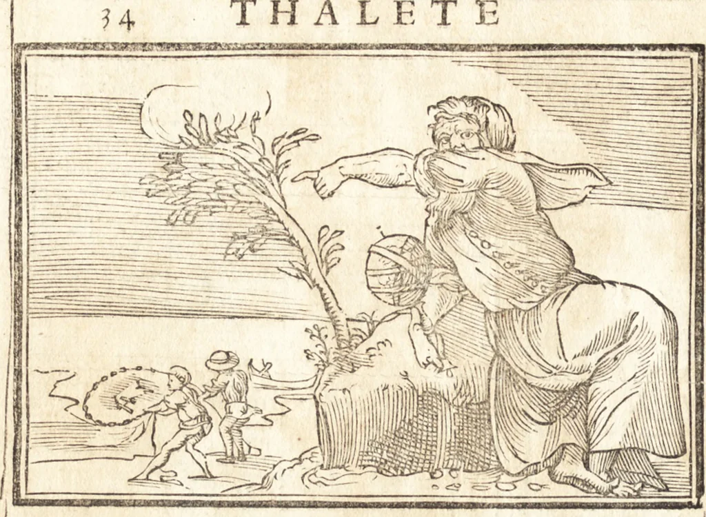 An illustration from Le ingeniose sorti, composte per Francesco Marcolini da Forli : intitulate Giardino di pensieri, 1550, leaf 45