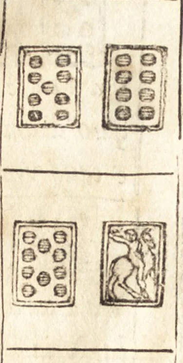 An illustration from Le ingeniose sorti, composte per Francesco Marcolini da Forli : intitulate Giardino di pensieri, 1550, leaf 45