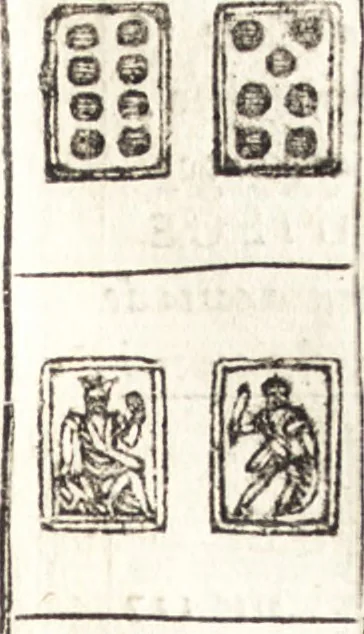 An illustration from Le ingeniose sorti, composte per Francesco Marcolini da Forli : intitulate Giardino di pensieri, 1550, leaf 62