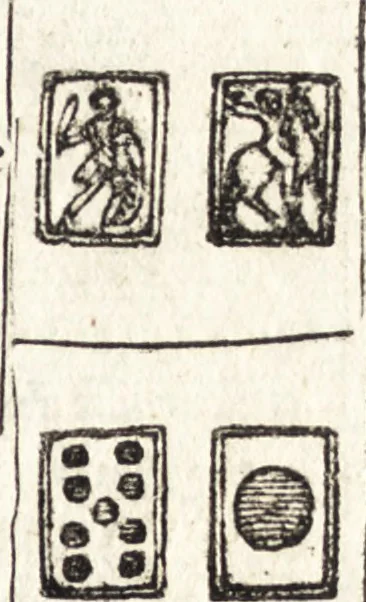 An illustration from Le ingeniose sorti, composte per Francesco Marcolini da Forli : intitulate Giardino di pensieri, 1550, leaf 62