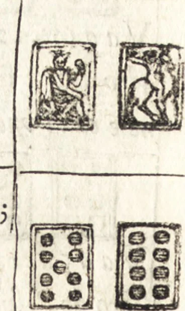 An illustration from Le ingeniose sorti, composte per Francesco Marcolini da Forli : intitulate Giardino di pensieri, 1550, leaf 65