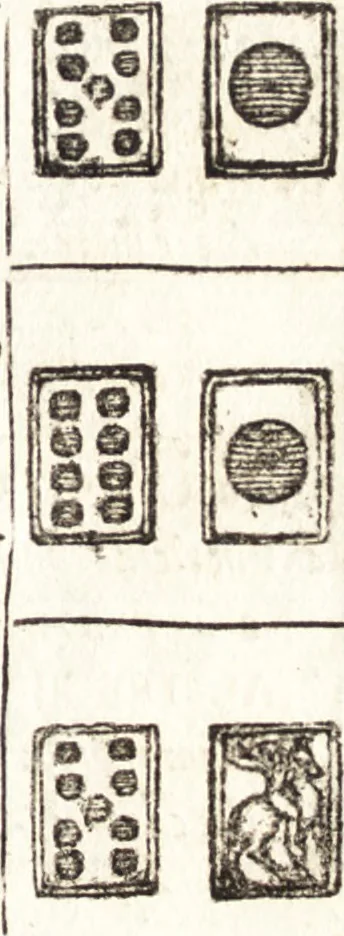 An illustration from Le ingeniose sorti, composte per Francesco Marcolini da Forli : intitulate Giardino di pensieri, 1550, leaf 74