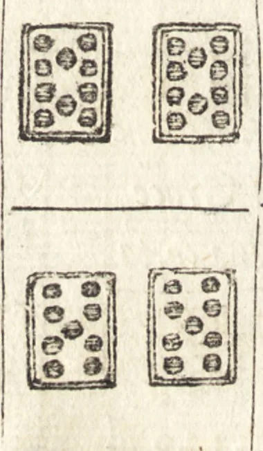 An illustration from Le ingeniose sorti, composte per Francesco Marcolini da Forli : intitulate Giardino di pensieri, 1550, leaf 77