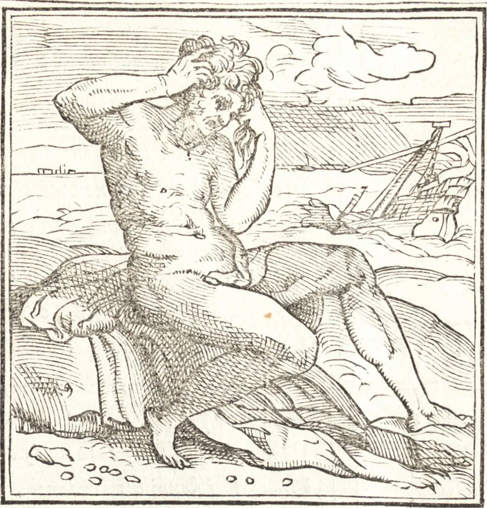 An illustration from Le ingeniose sorti, composte per Francesco Marcolini da Forli : intitulate Giardino di pensieri, 1550, leaf 88