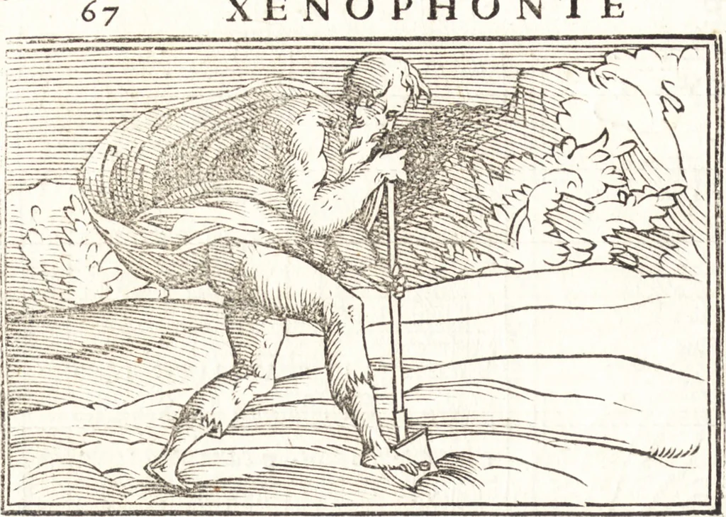 An illustration from Le ingeniose sorti, composte per Francesco Marcolini da Forli : intitulate Giardino di pensieri, 1550, leaf 89