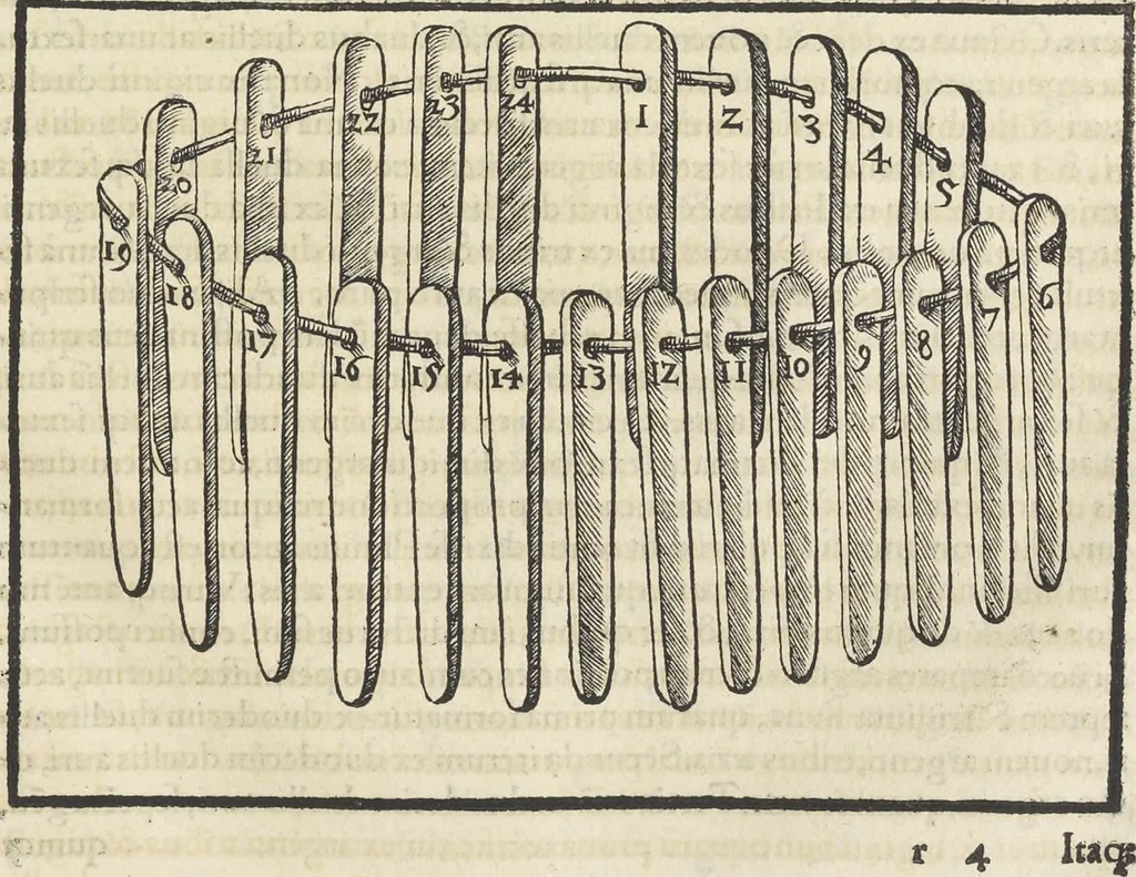 An illustration from Georgii Agricolae De re metallica : libri XII. Quibus officia, instrumenta, machinae, ac omnia deni[que] ad metallicam spectantia, non modo luculentissimè describuntur, sed & per effigies, suis locis infertas, adiunctis latinis, germanicis [que] appellationibus ita ob oculos ponuntur, ut clarius tradi non possint. ; Eiusdem De animantibus subterraneis liber,, 1556, leaf 218