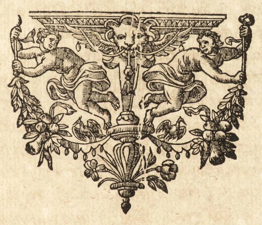 An illustration from Ivsti LipsI epistolica institvtio, 1605, leaf 26