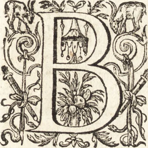 An illustration from Ivsti LipsI dissertativncvla apvd principes : item C. PlinI Panegyricvs liber Traiano dictvs, 1604, leaf 44