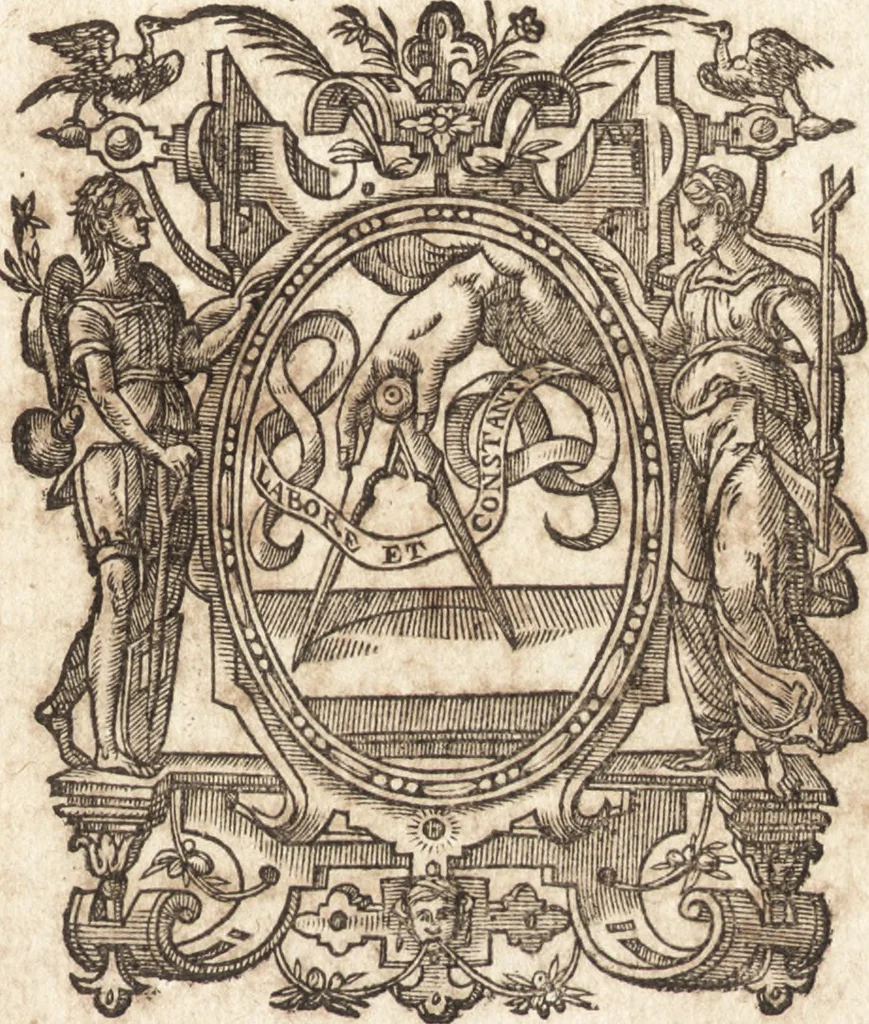 An illustration from Ivsti LipsI dissertativncvla apvd principes : item C. PlinI Panegyricvs liber Traiano dictvs, 1604, leaf 8