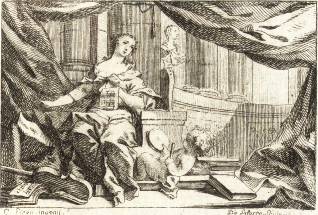 An illustration from Les beaux arts reduits à un même principe, 1746, leaf 164