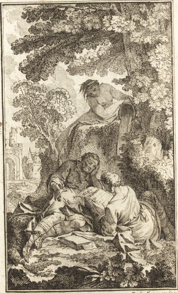 An illustration from Les beaux arts reduits à un même principe, 1746, leaf 7