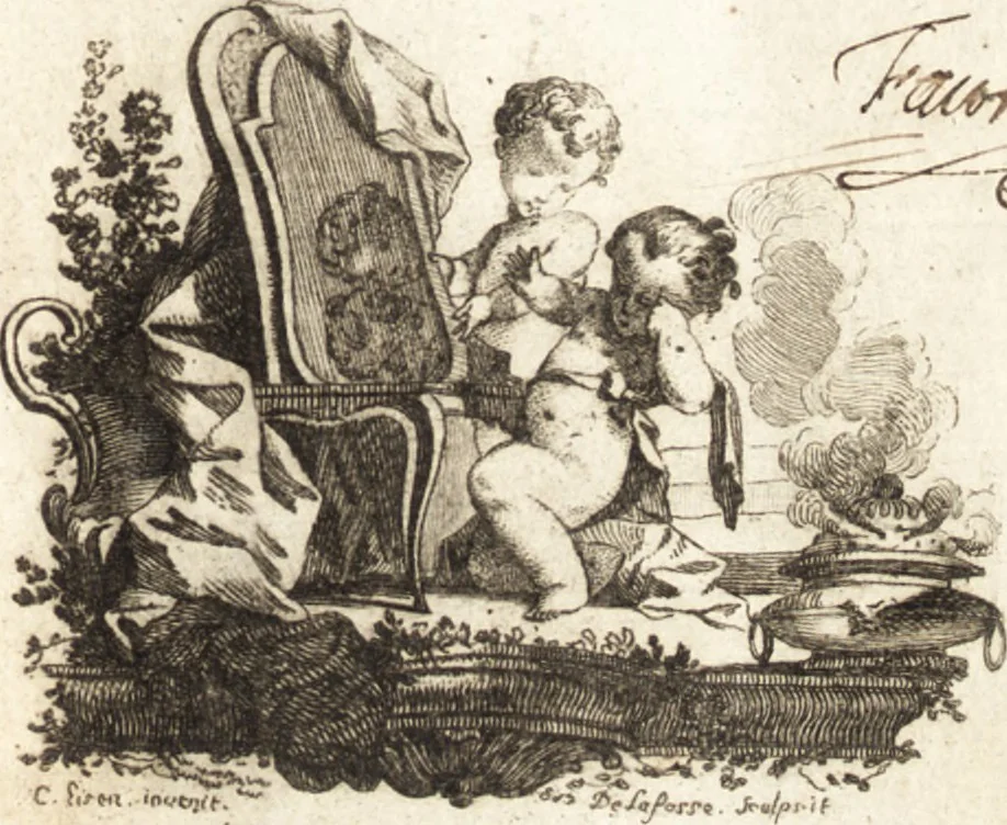 An illustration from Les beaux arts reduits à un même principe, 1746, leaf 8