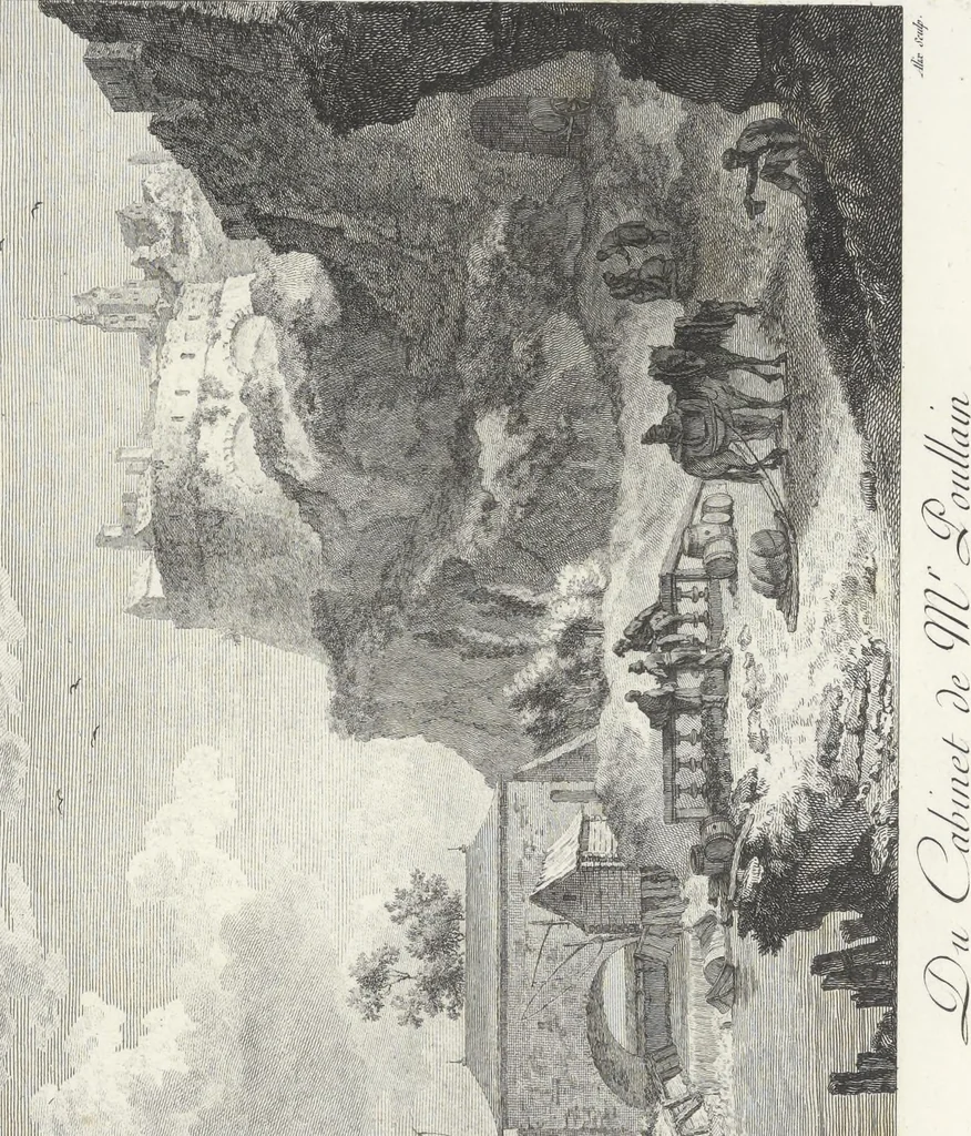An illustration from Collection de cent-vingt estampes, gravées d'après les tableaux & dessins qui composoient le cabinet de M. Poullain, receveur général des domaines du roi, décédé en 1780 : précédé d'un abrégé historique de la vie des auteurs qui la composent, 1781, leaf 106
