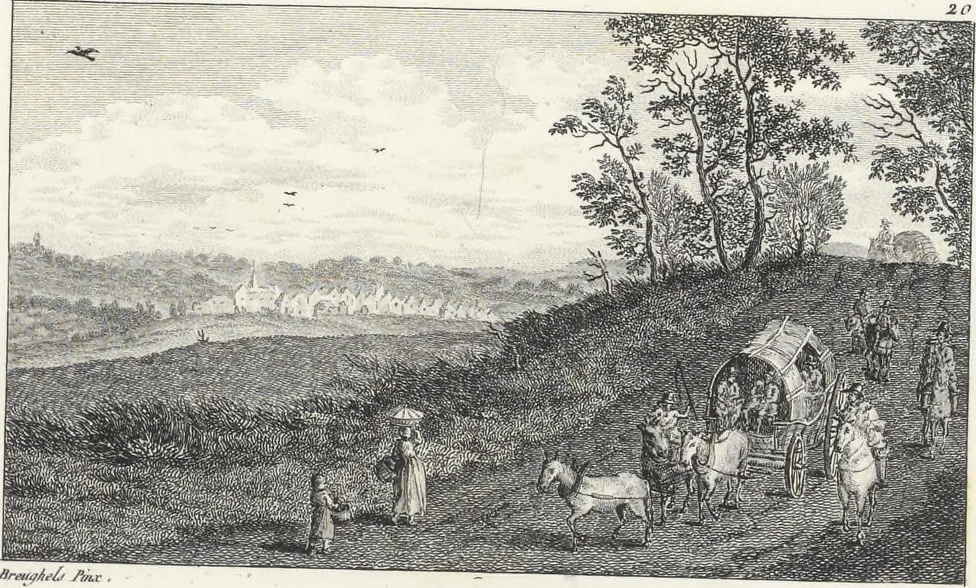 An illustration from Collection de cent-vingt estampes, gravées d'après les tableaux & dessins qui composoient le cabinet de M. Poullain, receveur général des domaines du roi, décédé en 1780 : précédé d'un abrégé historique de la vie des auteurs qui la composent, 1781, leaf 122