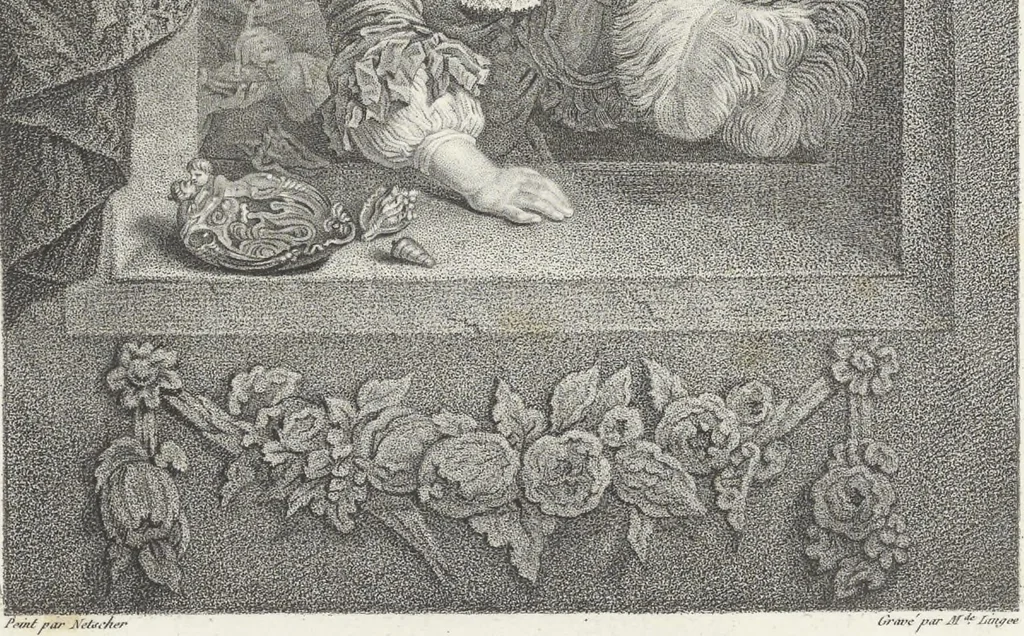 An illustration from Collection de cent-vingt estampes, gravées d'après les tableaux & dessins qui composoient le cabinet de M. Poullain, receveur général des domaines du roi, décédé en 1780 : précédé d'un abrégé historique de la vie des auteurs qui la composent, 1781, leaf 126