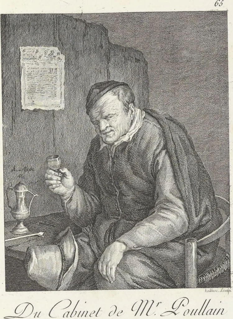 An illustration from Collection de cent-vingt estampes, gravées d'après les tableaux & dessins qui composoient le cabinet de M. Poullain, receveur général des domaines du roi, décédé en 1780 : précédé d'un abrégé historique de la vie des auteurs qui la composent, 1781, leaf 128