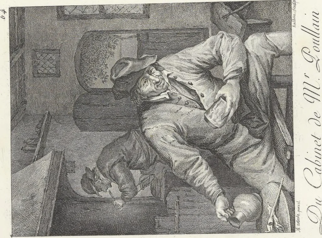 An illustration from Collection de cent-vingt estampes, gravées d'après les tableaux & dessins qui composoient le cabinet de M. Poullain, receveur général des domaines du roi, décédé en 1780 : précédé d'un abrégé historique de la vie des auteurs qui la composent, 1781, leaf 128