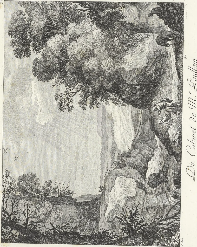An illustration from Collection de cent-vingt estampes, gravées d'après les tableaux & dessins qui composoient le cabinet de M. Poullain, receveur général des domaines du roi, décédé en 1780 : précédé d'un abrégé historique de la vie des auteurs qui la composent, 1781, leaf 142