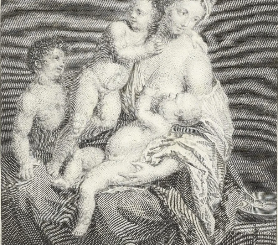 An illustration from Collection de cent-vingt estampes, gravées d'après les tableaux & dessins qui composoient le cabinet de M. Poullain, receveur général des domaines du roi, décédé en 1780 : précédé d'un abrégé historique de la vie des auteurs qui la composent, 1781, leaf 146