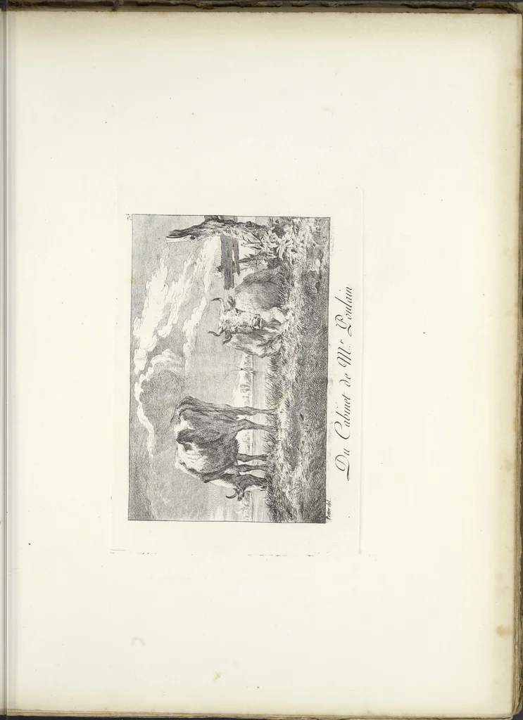 An illustration from Collection de cent-vingt estampes, gravées d'après les tableaux & dessins qui composoient le cabinet de M. Poullain, receveur général des domaines du roi, décédé en 1780 : précédé d'un abrégé historique de la vie des auteurs qui la composent, 1781, leaf 148