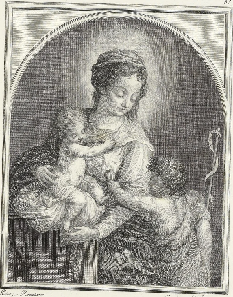 An illustration from Collection de cent-vingt estampes, gravées d'après les tableaux & dessins qui composoient le cabinet de M. Poullain, receveur général des domaines du roi, décédé en 1780 : précédé d'un abrégé historique de la vie des auteurs qui la composent, 1781, leaf 168