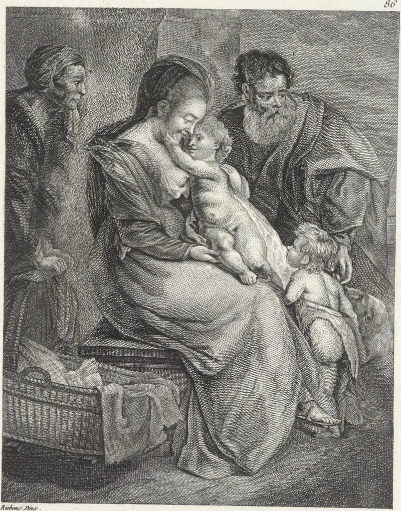 An illustration from Collection de cent-vingt estampes, gravées d'après les tableaux & dessins qui composoient le cabinet de M. Poullain, receveur général des domaines du roi, décédé en 1780 : précédé d'un abrégé historique de la vie des auteurs qui la composent, 1781, leaf 170