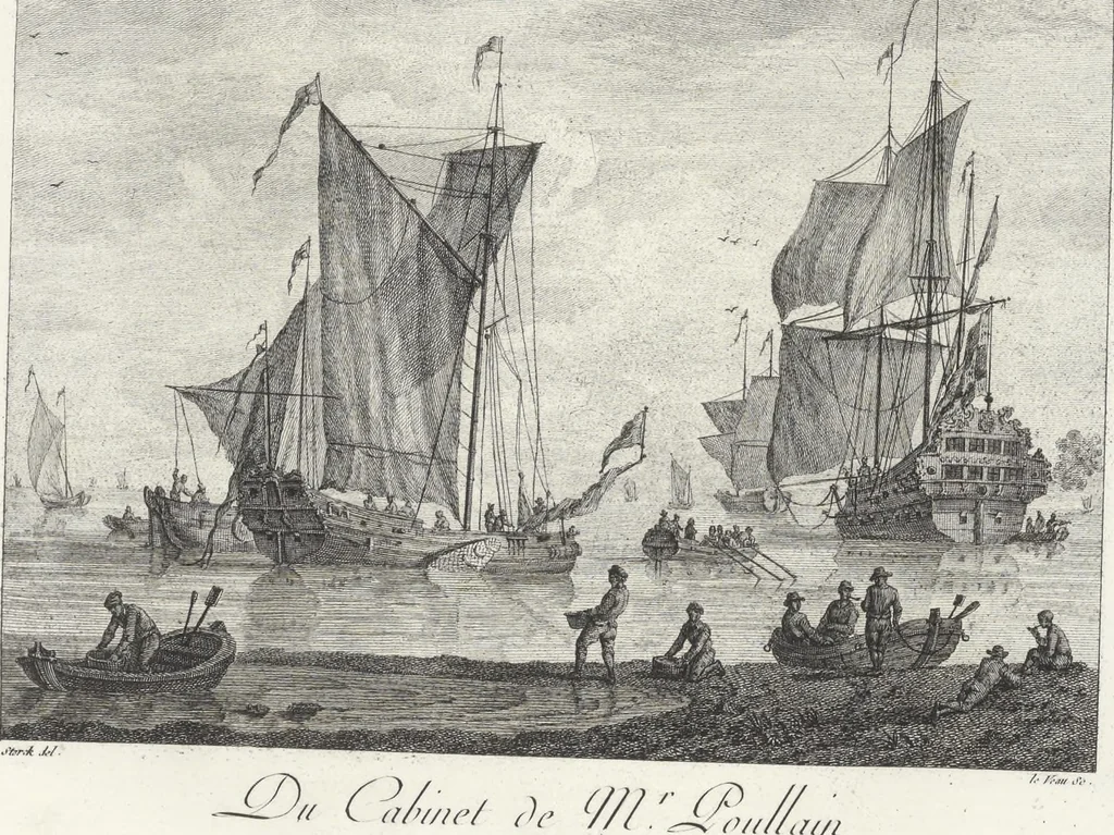 An illustration from Collection de cent-vingt estampes, gravées d'après les tableaux & dessins qui composoient le cabinet de M. Poullain, receveur général des domaines du roi, décédé en 1780 : précédé d'un abrégé historique de la vie des auteurs qui la composent, 1781, leaf 190