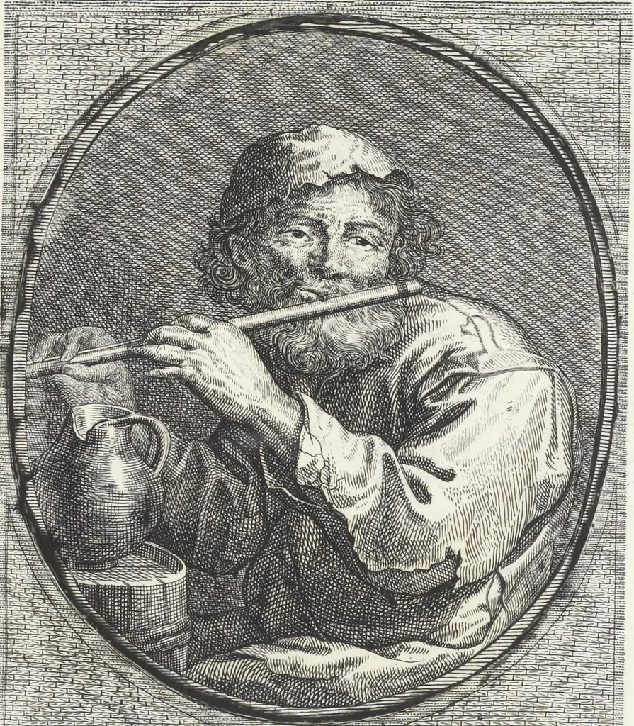 An illustration from Collection de cent-vingt estampes, gravées d'après les tableaux & dessins qui composoient le cabinet de M. Poullain, receveur général des domaines du roi, décédé en 1780 : précédé d'un abrégé historique de la vie des auteurs qui la composent, 1781, leaf 196