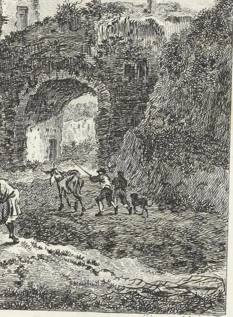 An illustration from Collection de cent-vingt estampes, gravées d'après les tableaux & dessins qui composoient le cabinet de M. Poullain, receveur général des domaines du roi, décédé en 1780 : précédé d'un abrégé historique de la vie des auteurs qui la composent, 1781, leaf 208