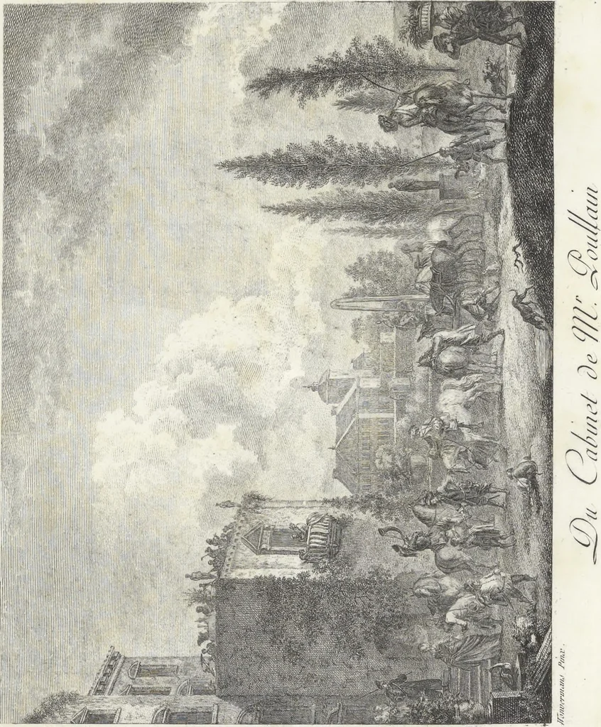 An illustration from Collection de cent-vingt estampes, gravées d'après les tableaux & dessins qui composoient le cabinet de M. Poullain, receveur général des domaines du roi, décédé en 1780 : précédé d'un abrégé historique de la vie des auteurs qui la composent, 1781, leaf 238