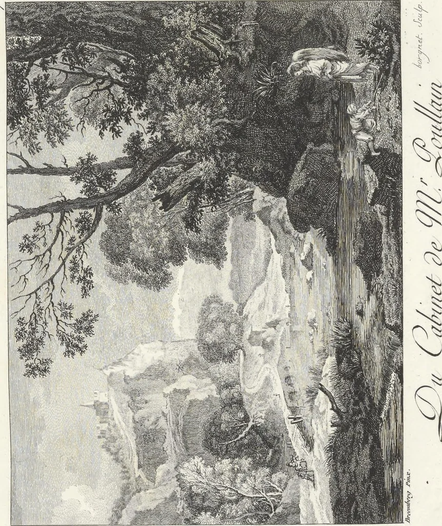 An illustration from Collection de cent-vingt estampes, gravées d'après les tableaux & dessins qui composoient le cabinet de M. Poullain, receveur général des domaines du roi, décédé en 1780 : précédé d'un abrégé historique de la vie des auteurs qui la composent, 1781, leaf 36