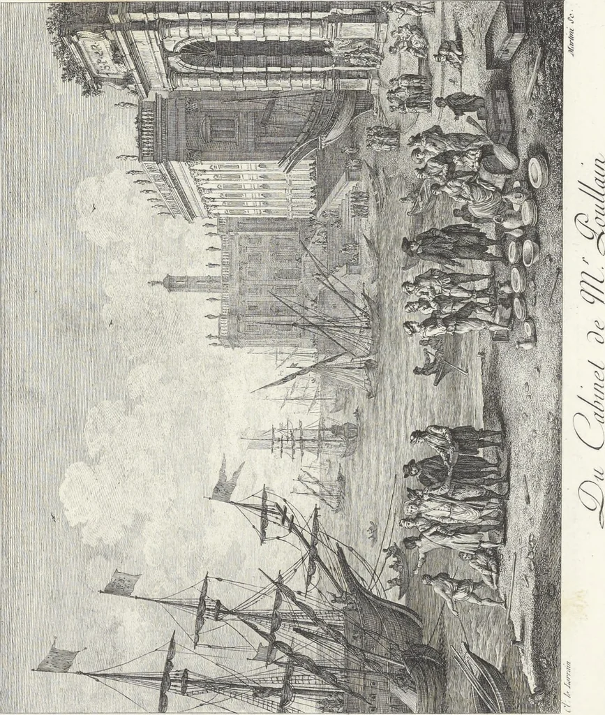 An illustration from Collection de cent-vingt estampes, gravées d'après les tableaux & dessins qui composoient le cabinet de M. Poullain, receveur général des domaines du roi, décédé en 1780 : précédé d'un abrégé historique de la vie des auteurs qui la composent, 1781, leaf 46