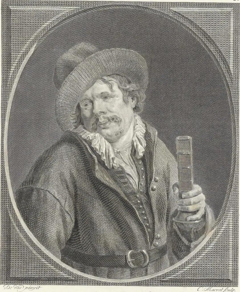 An illustration from Collection de cent-vingt estampes, gravées d'après les tableaux & dessins qui composoient le cabinet de M. Poullain, receveur général des domaines du roi, décédé en 1780 : précédé d'un abrégé historique de la vie des auteurs qui la composent, 1781, leaf 52