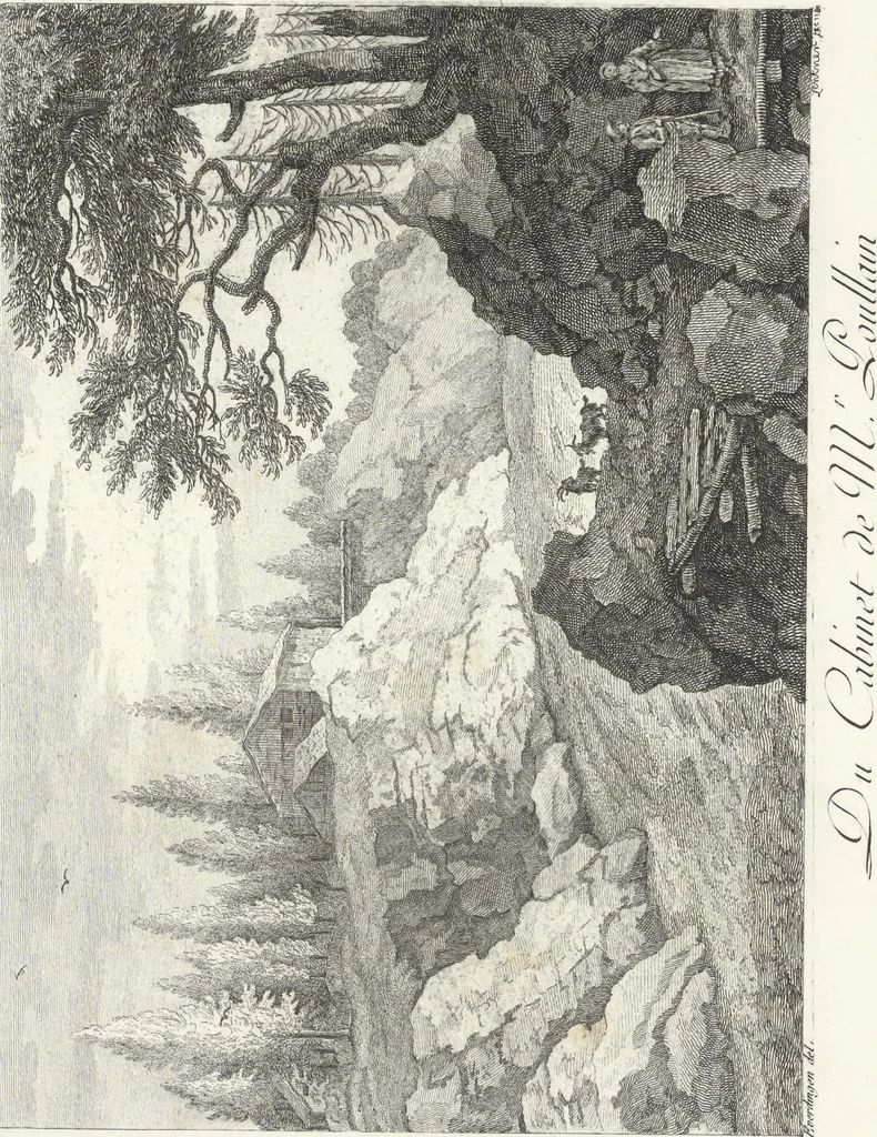 An illustration from Collection de cent-vingt estampes, gravées d'après les tableaux & dessins qui composoient le cabinet de M. Poullain, receveur général des domaines du roi, décédé en 1780 : précédé d'un abrégé historique de la vie des auteurs qui la composent, 1781, leaf 62