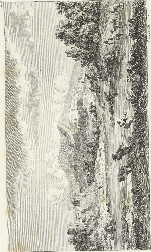 An illustration from Collection de cent-vingt estampes, gravées d'après les tableaux & dessins qui composoient le cabinet de M. Poullain, receveur général des domaines du roi, décédé en 1780 : précédé d'un abrégé historique de la vie des auteurs qui la composent, 1781, leaf 94