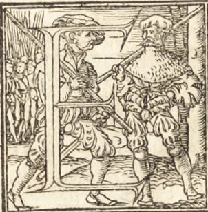 An illustration from D. Gregorii Nazianzeni Orationes XXX, 1531, leaf 101