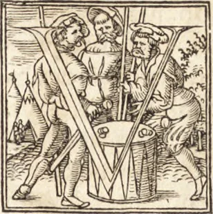 An illustration from D. Gregorii Nazianzeni Orationes XXX, 1531, leaf 214